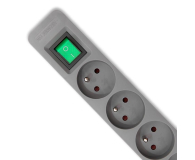 Qoltec Listwa zasilająca - 5 gniazd, 1.8m, szary - 1122519 - zdjęcie 3